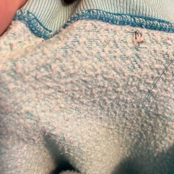 Vintage Guess Blue Distressed Pullover Sweatshirt - Picture 10 of 10